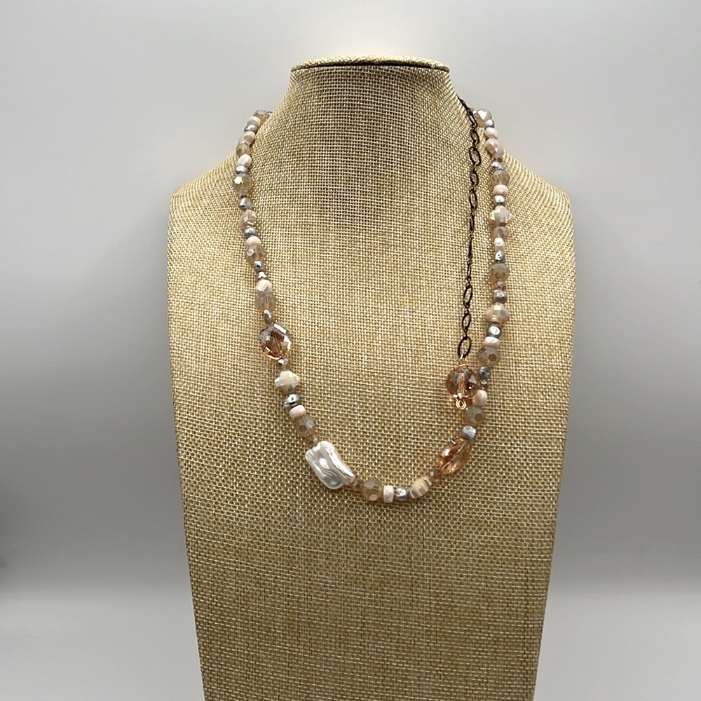 Baroque Pearls & Champagne Crystals